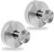 HUTHUHNHN 2 Pcs Vacuum Suction Cup Hooks, Bathroom Coat Towel Suction Hook, Premium Stainless Steel Suction Hooks for Bathroom, Suitable for Wall Glass Mirror Smooth Surface(Silver)