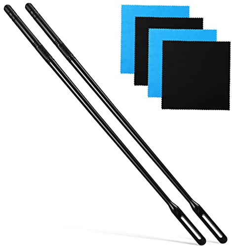 Toyvian 2pezzi Pulitore Per Flauto Kit Con Bacchette Per Pulizia Tamponi Per Pulizia e Panni Per Strumenti Per Del Flauto