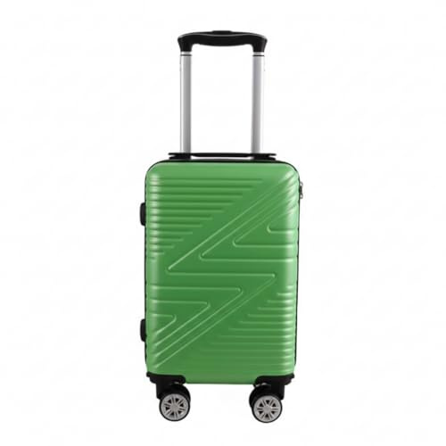 MF Handbags Ryanair Approved 40x20x25cm Hard Shell Cabin Suitcase, Lightweight 4-Wheel Underseat Hand Luggage with 360° Spinner Wheels, Durable Travel Trolley Bag, Combination Lock (Lime Green)