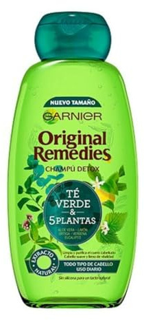 Garnier Original Remedies Té Verde & 5 Plantas Champú Para Pelo Normal - 300 Ml