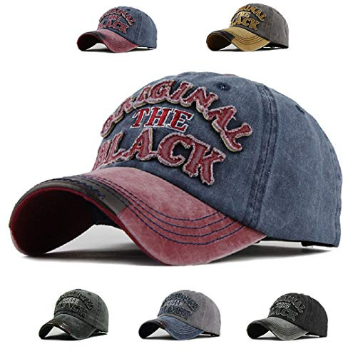 CheChury keps sommar baseballkeps vintage sport vardaglig solhatt unisex justerbar sliten tvättad bomull snapback truckerkeps