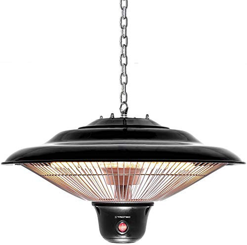 TROTEC Calefactor de Techo de diseño IR 1500 SC, Infrarrojos, fijación al Techo, 3 ajustes de Calor: 500 W / 1.000 W / 1.500 W, Habitaciones hasta 10 m², Negro Mate