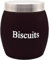 Nobel Biscuits, Cookies Canisters, Storage Barrel Style,Stainless Steel Lid, Rust Resistant,Powder Coated Ideal for Kitchen Storage (Black)