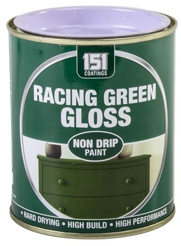 SuperGift.com 300ml Non Drip Paint Tin Exterior Interior Hard Drying Performance (Racing Green Gloss)