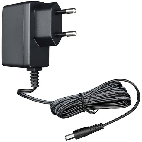 ANLINK 12V 0,5A/500mA 1,8M Langer Netzteiladapter, AC 100-240V auf DC 12V 0,5A 6W Schaltadapterkabel für Crosley-Plattenspieler, Router, Tischventilator, Lautsprecher und mehr, CE-Zertifiziert