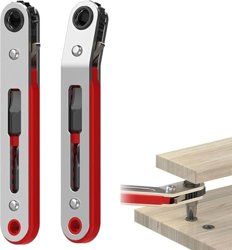 APOMOONS 2 llaves de carraca magnéticas, 1/4 pulgadas, mango de microdestornillador trinquete juego de llaves reversibles pequeñas llaves de carraca para casas gadgets máquinas y otros dispositivos