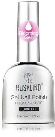ROSALIND Blooming Gel Esmalte Semipermanente, Blooming Pintauñas Gel el Efecto de Esparcimiento para Decoración de Uñas