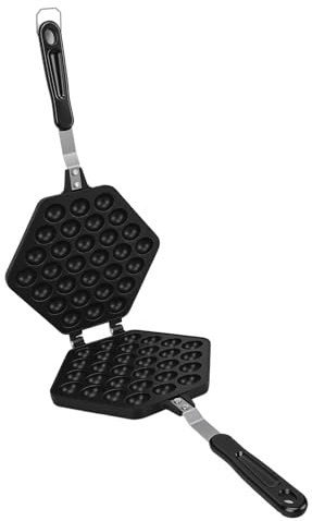 Mumusuki Gofrera de Burbujas, de Aluminio Fundido a Presión, Antiadherente, de Doble Cara, para Estufa, con Asas Antiescaldaduras, Ideal para el Hogar, Cafeterías, Restaurantes y