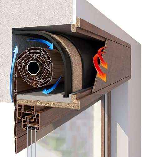 FuturaZeta® - Kit MISTRAL Plus Isolamento ACUSTICO e Termico 1 Metro Cassonetto Avvolgibili Tapparelle