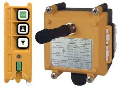 GOWE F21-2D, 65-440V, Industrial Wireless Remote Control for Electric Lifting Hoist Trolley Lifting Overhead Crane Winch windla