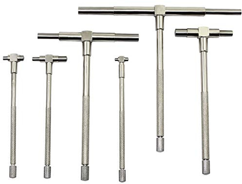 ANCLLO 6-Pack Precision Telescopic Gauge, 8-150 mm Internal T Bore Hole Gauge Set