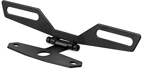 TKSE Support de Plaque d'immatriculation de Moto, Support de Feu Arrière de Plaque d'immatriculation Pliant Support de Support Arrière pour Moto ATV