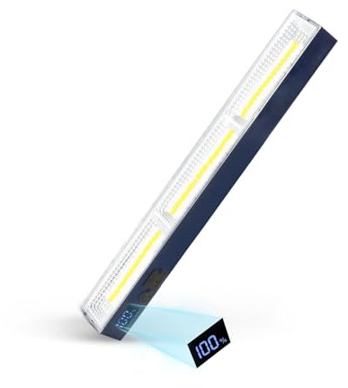 LETOUR Arbeitsleuchte Mit 5000mAh LED Werkstattlampe, Magnet für Notlicht, Stromausfall und Werkstatt Beleuchtung