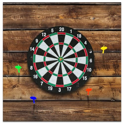 Hahafelt Felt Wood Grain Dart Board Wall Protectors Square Dart Board Backing Tiles Dartboard Backboard Cork Backboard Alternative(Grain,24 x 24 x 0.5 Inch)