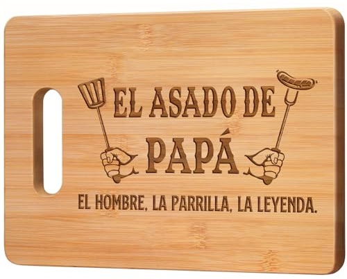 Gleevara Regalo Dia Del Padre, Regalo Padre - Tabla de Cortar de Bambú Única, Regalos Cumpleaños Padre, Regalo de Cocina para Padre, Regalo Navid Papá Papa de Hija Hijo
