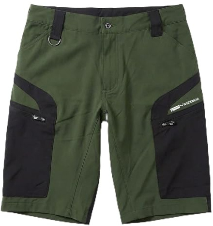 PUMA Workwear Pro-One, pantaloncini corti uomo in nylon rinforzato, pantaloni trekking elastici con anello D vita