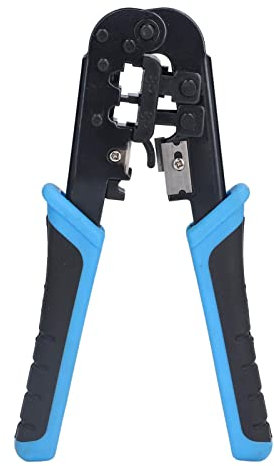 Network RJ Wire Primping Alicates, Crimper con un Dado Preciso por Red y Teléfono 8p 6p, Teléfono Registrado Jack Press Conexión