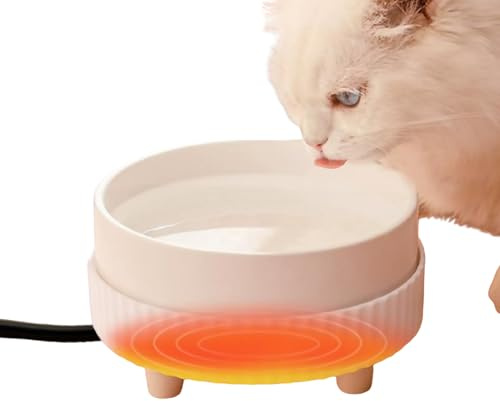 Bebedero calefactable para perros | Calentador de bebedero con termostato
