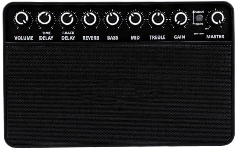 ACOGEDO Mini Amplificatore per Chitarra Bluetooth con Streaming Wireless e Jack per Cuffie per Esercitarsi in silenzio. Altoparlante Portatile con Batteria Ricaricabile 3000 MAh