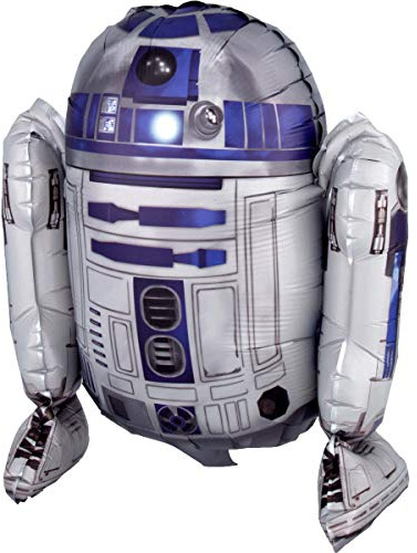Amscan 3819101 - Globo de plástico con diseño de Star Wars R2-D2, multicolor , color/modelo surtido