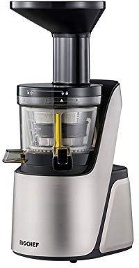 BioChef Quantum Cold Press Entsafter – Slow Masticating Juicer für Obst und Gemüse | Kaltpresse Entsafter Maschine | 37 U/min für Max Nährstoffe (Silber)