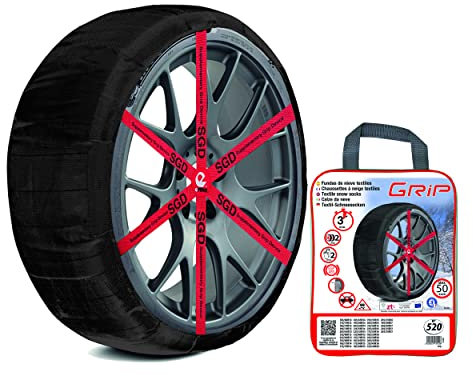 Grip - Catene da neve in tessuto, taglia n. 520