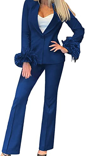 Tailleur Sciolto Fashion Donna Eleganti da Cerimonia Classicotintura per Cravatta Giacche Casual Ufficio con Apertura Frontale E Maniche Lunghe Completo di Giacca Casual Tinta Unita Blazer Cappotti