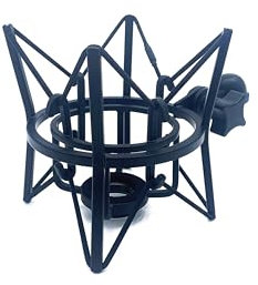 SUUNTOK AKG P120 Shock Mount Universal Microphone Holder Metal Recording Mic Shockmount Stand Compatible with Many Condenser Mics Like Rode NT1-A NT2-A Procaster AT2020 MXL 990 770 U87 (Black)