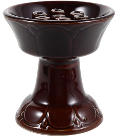 BESPORTBLE Porte-Lampe à ghee en céramique | Porte-Bougie Chauffe-Plat en céramique | Centres de Table pour Bougies à Beurre d'autel pour la puja de Diwali et la