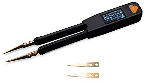 LCR Research Pro1 Plus - 100KHz LCR Meter with 0.1% Accuracy/LED Tester/ESR Meter/Smart SMD Tweezers/with Spare Test Tips