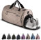 Fitgriff® Sporttasche & Reisetasche für Damen und Herren - mit Schuhfach & Nassfach - Tasche für Sport, Fitness & Reisen - Trainingstasche, Gym Bag (Sand, 58 x 31 x 31 cm (Medium))