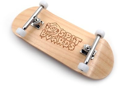 SPITBOARDS Touche complète en bois 36 mm (pré-assemblée, 5 couches fabriquées à la main), trucks professionnels de 36 mm, roues à roulement CNC, bande antidérapante en mousse au laser (dimensions du