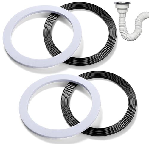 Lyeteung 4 Pièces 110mm Joints Toriques pour Évier, Évier Joint Torique, Joint de Rechange pour Bonde D'évier, pour 110mm Bonde D'évier