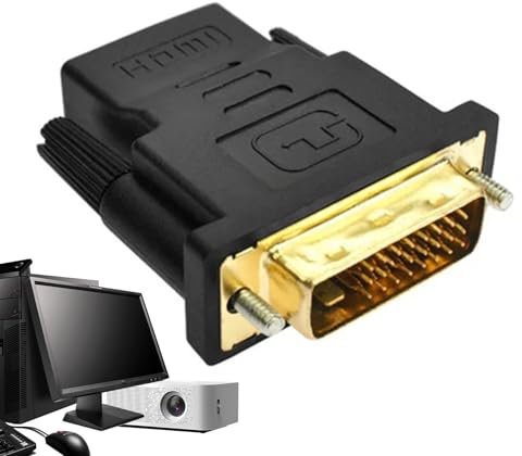 Generic Adattatore da DVI a HDMII, adattatore DVI-I 1080P da TV maschio a maschio, interfaccia multimediale ad alta definizione