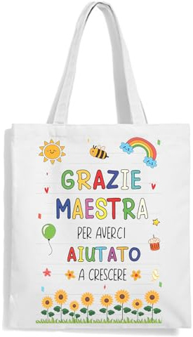 Mr. Gadgets Shopper Regalo Maestre Personalizzabili con nome (Aiutati a Crescere Plurale)