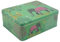 MediMuc Geschenkdose Design Design Sara Miller - Liebevoll gestaltete rechteckige Vorratsdose - Motiv Elefant - Blechdose, Keksdose, Dose - Maße: (L x B x H): 19,5 x 15,4 x 7,5cm