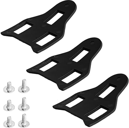 HARY Jeu d'entretoises de crampons pour Shimano SPD-SL & LOOK KEO – Entretoises de pédale empilables de 1 mm et 2 mm avec vis M5 (10 mm et 13,5 mm) – Adaptateur de crampons de vélo pour chaussures de