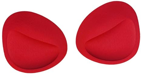 Lljsszr 2 Pezzi Bra Pads Inserts Rimovibili per Reggiseno con Padding Spesso E Traspirante Coppa Sportiva in Spugna Morbida per Sostegno Del Seno Adatti a Don, Red Split