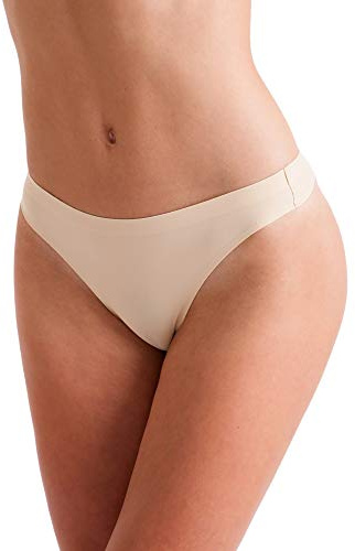 Silky Womens/Ladies Invisible Low Rise Dance Thong (M) (Nude)