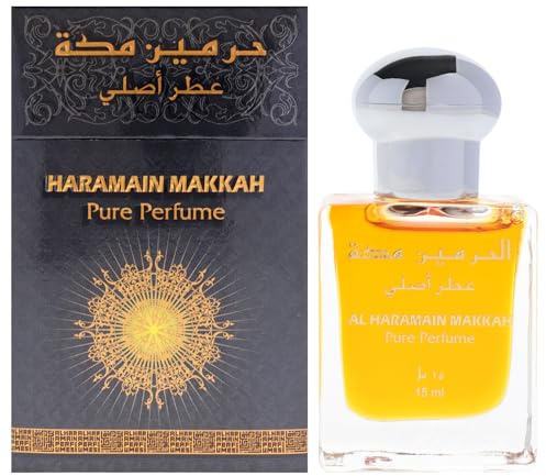 Al Haramain Makkah 15ml Perfume Oil | Arabic Oriental Attar Oil for Women and Men | Alcohol-Free Fresh and Floral Notes | Long-Lasting Concentrated Body Oil | Luxury Fragrance