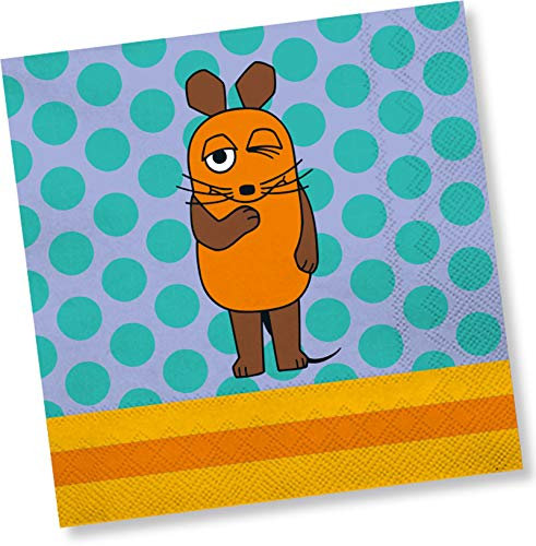 DH-Konzept Die Maus Servietten 20 Stück // Kindergeburtstag Sendung mit der Maus