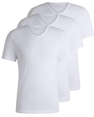 HUGO BOSS Herren T-Shirt Vn 3p Co T-Shirt, White 100,M
