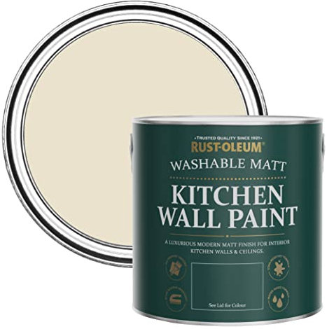 Rust-Oleum Beige Washable Kitchen Wall Paint in Matt Finish - Longsands 2.5L
