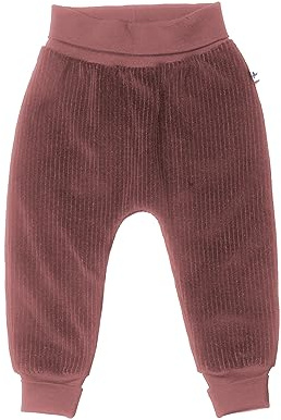 Leela Cotton Baby Cordbyxor ekologiska bomullsbyxor, Mörk mauva, 74-80