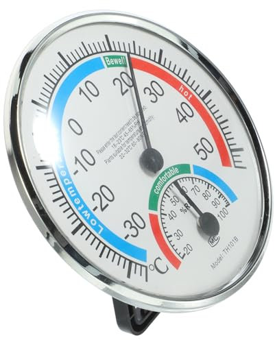 MERRYHAPY Termómetro Higrómetro Medidor De Temperatura y Humedad Para Interior y Exterior Para Jardín Patio y Hogar