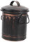 PHENOFICE Cubo De Cenizas para Chimenea Tapa Y Asa Cubo Multifuncional De Almacenamiento para Carbón Y Cenizas para Barbacoa Y Estufas Diseño Compacto Y Ligero