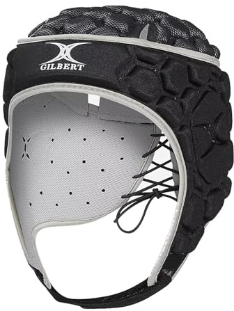 Gilbert XP250 Casque de rugby junior Noir/argenté