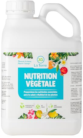 JQ LA TERRE ® OXICLORURO DE COBRE 70% DE 5 LITROS JQ LA TERRE ® Cobre para plantas,abono que corrige carencias de cobre, proteccion natural contra hongos, Fertilizante plantas