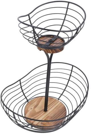 TOPBATHY Plato De Fruta De Varias Cesta Para Almacenar Frutas Frutero Para Encimera De Cocina Cesta De Alambre Cocina