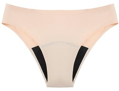 Culotte menstruelle pour femme, maillot de bain, bikini période, maillot de bain, sous-vêtement menstruel anti-fuite, sous-vêtements menstruels pour filles, adolescentes, femmes, beige, S